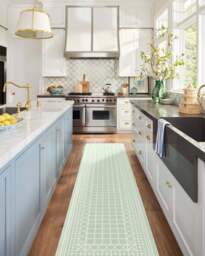 Palm Beach Powder Sage Flatwoven Rug by Gray Malin - 60x90 - Machine Washable Area Rug - Kid & Pet Friendly - Indoor Rugs - Ruggable - thumbnail 2