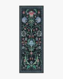 Protea Charcoal Rug by Iris Apfel - 75x215 - Machine Washable Area Rug - Kid & Pet Friendly - Indoor Rugs - Ruggable - thumbnail 1
