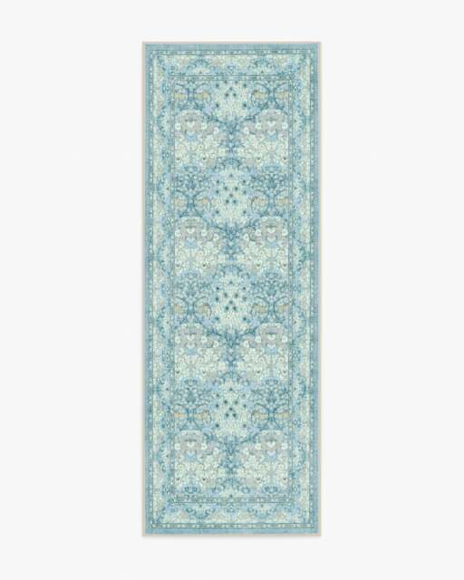 Blackthorn Slate Blue Rug by Morris & Co. - 75x215 - Machine Washable Area Rug - Kid & Pet Friendly - Indoor Rugs - Ruggable - image 1