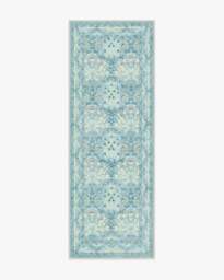 Blackthorn Slate Blue Rug by Morris & Co. - 75x215 - Machine Washable Area Rug - Kid & Pet Friendly - Indoor Rugs - Ruggable - thumbnail 1
