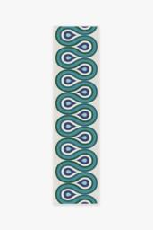 Milano Peacock Rug by Jonathan Adler Blue - 60x90 - Machine Washable Area Rug - Kid & Pet Friendly - Indoor Rugs - Ruggable - thumbnail 2