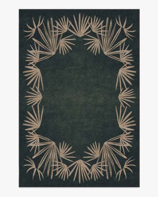 Tarsila Forest Flatwoven Rug by Justina Blakeney Green - 200x290 - Machine Washable Area Rug - Kid & Pet Friendly - Indoor Rugs - Ruggable - image 1