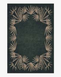 Tarsila Forest Flatwoven Rug by Justina Blakeney Green - 200x290 - Machine Washable Area Rug - Kid & Pet Friendly - Indoor Rugs - Ruggable