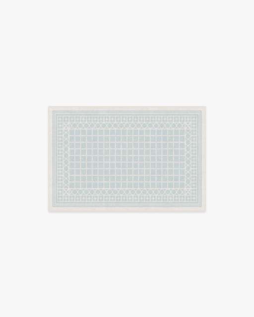 Palm Beach Powder Blue Flatwoven Rug by Gray Malin - 60x90 - Machine Washable Area Rug - Kid & Pet Friendly - Indoor Rugs - Ruggable - image 1