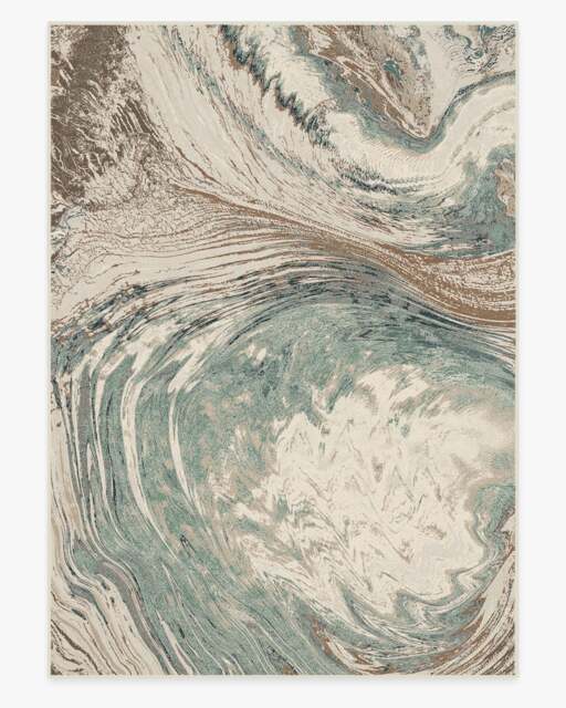 Malaspina Natural Sage Flatwoven Rug - 305x425 - Machine Washable Area Rug - Kid & Pet Friendly - Indoor Rugs - Ruggable - image 1
