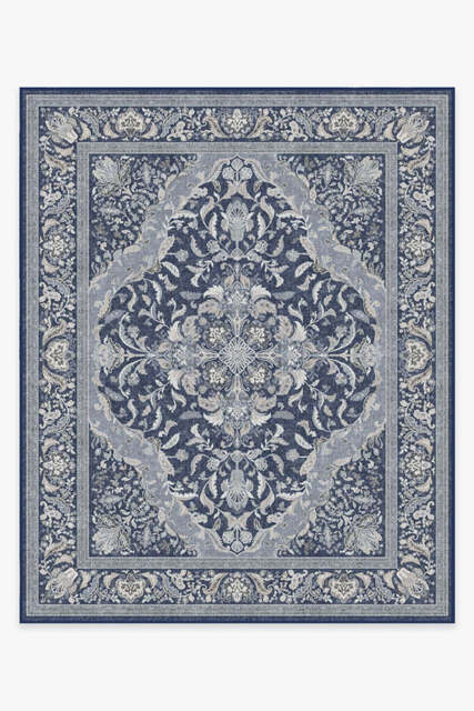 Allura Soft Navy Outdoor Rug - 245x305 - Machine Washable Area Rug - Kid & Pet Friendly - Indoor Rugs - Ruggable - image 1
