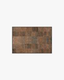 Shadow Stripe Rust Rug Brown - 60x90 - Machine Washable Area Rug - Kid & Pet Friendly - Indoor Rugs - Ruggable