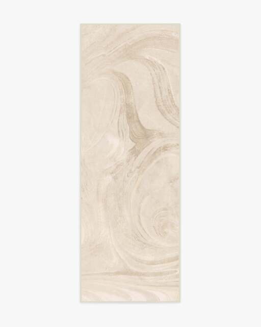 Marble Golden Ivory Flatwoven Rug - 75x215 - Machine Washable Area Rug - Kid & Pet Friendly - Indoor Rugs - Ruggable - image 1