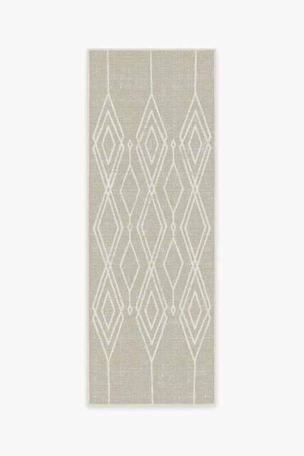 Gemma Lattice Natural Outdoor Rug - 75x215 - Machine Washable Area Rug - Kid & Pet Friendly - Indoor Rugs - Ruggable - image 1