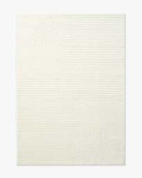 Arlo Soft White Plush Rug - 150x215 - Machine Washable Area Rug - Kid & Pet Friendly - Indoor Rugs - Ruggable - thumbnail 1