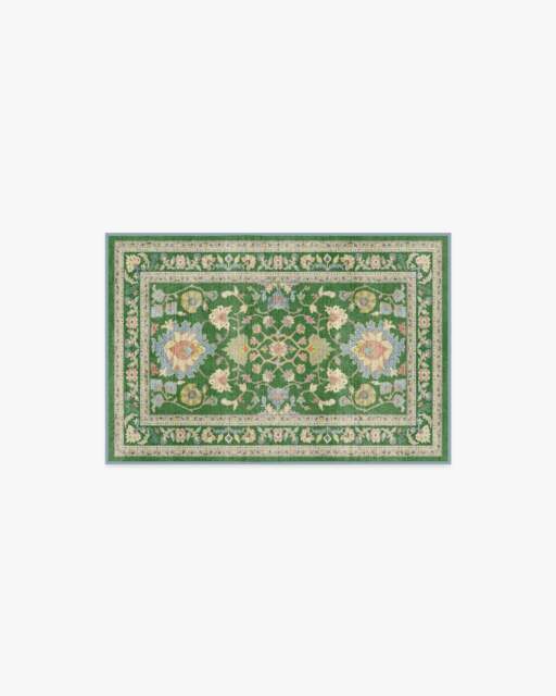 Calabria Green Rug - 60x90 - Machine Washable Area Rug - Kid & Pet Friendly - Indoor Rugs - Ruggable - image 1