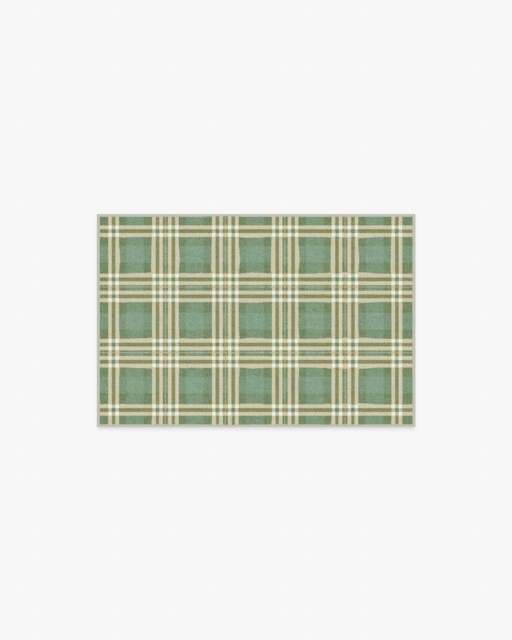 Birke Green Rug - 60x90 - Machine Washable Area Rug - Kid & Pet Friendly - Indoor Rugs - Ruggable - image 1