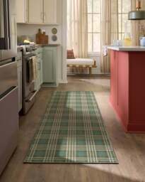 Birke Green Rug - 60x90 - Machine Washable Area Rug - Kid & Pet Friendly - Indoor Rugs - Ruggable - thumbnail 2