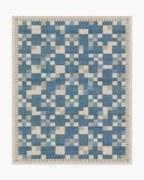 Blake Blue Rug - 245x305 - Machine Washable Area Rug - Kid & Pet Friendly - Indoor Rugs - Ruggable
