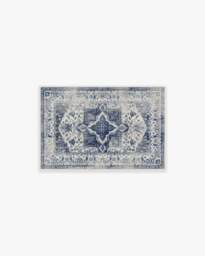 Kira Delft Blue Rug - 60x90 - Machine Washable Area Rug - Kid & Pet Friendly - Indoor Rugs - Ruggable - thumbnail 1