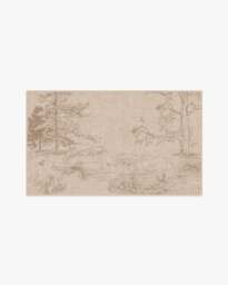 Hundred Acre Wood Natural Rug - 90x150 - Machine Washable Area Rug - Kid & Pet Friendly - Indoor Rugs - Ruggable - thumbnail 1