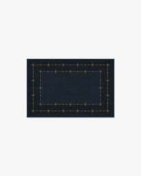 Sparkle Border Dark Navy Rug - 60x90 - Machine Washable Area Rug - Kid & Pet Friendly - Indoor Rugs - Ruggable - thumbnail 1