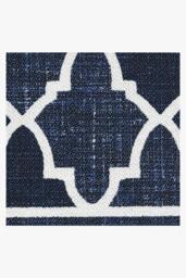 Varia Trellis Royal Blue Outdoor Rug - 75x305 - Machine Washable Area Rug - Kid & Pet Friendly - Indoor Rugs - Ruggable - thumbnail 3