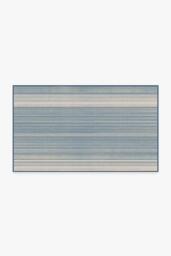 Coastal Linear Stripe Slate Flatwoven Rug Blue - 90x150 - Machine Washable Area Rug - Kid & Pet Friendly - Indoor Rugs - Ruggable