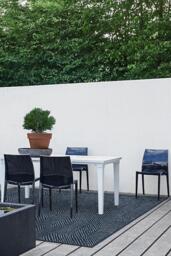 Parquet Navy Outdoor Rug - 275x365 - Machine Washable Area Rug - Kid & Pet Friendly - Indoor Rugs - Ruggable - thumbnail 2
