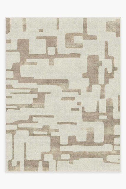 Holme Ivory & Natural Flatwoven Rug - 275x365 - Machine Washable Area Rug - Kid & Pet Friendly - Indoor Rugs - Ruggable - image 1