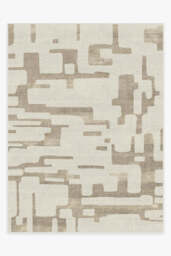 Holme Ivory & Natural Flatwoven Rug - 275x365 - Machine Washable Area Rug - Kid & Pet Friendly - Indoor Rugs - Ruggable