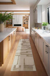 Holme Ivory & Natural Flatwoven Rug - 275x365 - Machine Washable Area Rug - Kid & Pet Friendly - Indoor Rugs - Ruggable - thumbnail 2