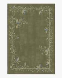 Daphne Olive Green Rug - 185x275 - Machine Washable Area Rug - Kid & Pet Friendly - Indoor Rugs - Ruggable