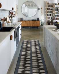 Berlin Charcoal & Sand Flatwoven Rug by Michael Michalsky - 60x90 - Machine Washable Area Rug - Kid & Pet Friendly - Indoor Rugs - Ruggable - thumbnail 2