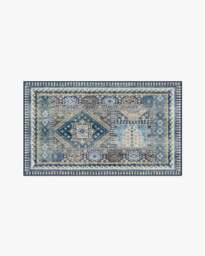Rumi Blue Rug - 185x275 - Machine Washable Area Rug - Kid & Pet Friendly - Indoor Rugs - Ruggable - thumbnail 2
