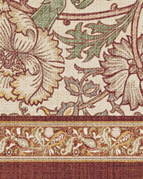 Pink & Rose Burgundy Flatwoven Rug by Morris & Co. - 305x425 - Machine Washable Area Rug - Kid & Pet Friendly - Indoor Rugs - Ruggable - thumbnail 4