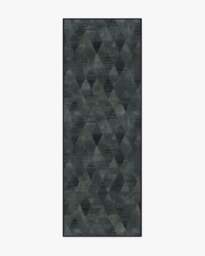 Kavi Mosaic Charcoal Rug - 75x215 - Machine Washable Area Rug - Kid & Pet Friendly - Indoor Rugs - Ruggable - thumbnail 1