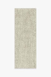Crackle Light Grey Flatwoven Rug - 75x215 - Machine Washable Area Rug - Kid & Pet Friendly - Indoor Rugs - Ruggable - thumbnail 1