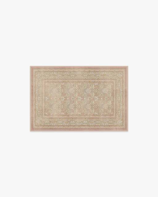 Simply Severn Soft Pink Flatwoven Rug by Morris & Co. - 60x90 - Machine Washable Area Rug - Kid & Pet Friendly - Indoor Rugs - Ruggable - image 1