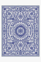 Fontaine Delft Blue Outdoor Rug - 275x365 - Machine Washable Area Rug - Kid & Pet Friendly - Indoor Rugs - Ruggable