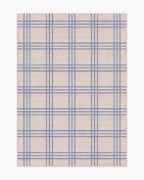 Pierre Slate Blue & Neutral Flatwoven Rug - 150x215 - Machine Washable Area Rug - Kid & Pet Friendly - Indoor Rugs - Ruggable