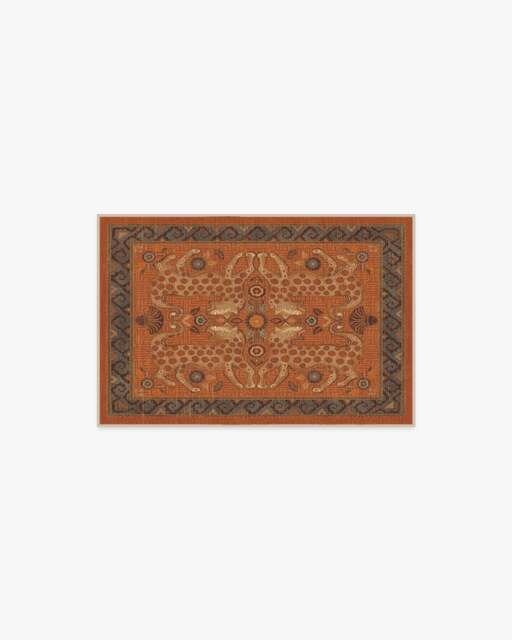 Eartha Terracotta Rug by Jungalow - 60x90 - Machine Washable Area Rug - Kid & Pet Friendly - Indoor Rugs - Ruggable - image 1