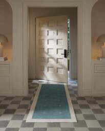 Luna Soft Teal Flatwoven Rug by goop - 60x90 - Machine Washable Area Rug - Kid & Pet Friendly - Indoor Rugs - Ruggable - thumbnail 2
