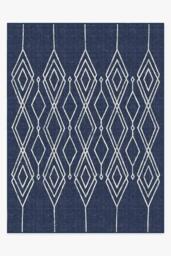 Gemma Lattice Royal Blue Outdoor Rug - 275x365 - Machine Washable Area Rug - Kid & Pet Friendly - Indoor Rugs - Ruggable