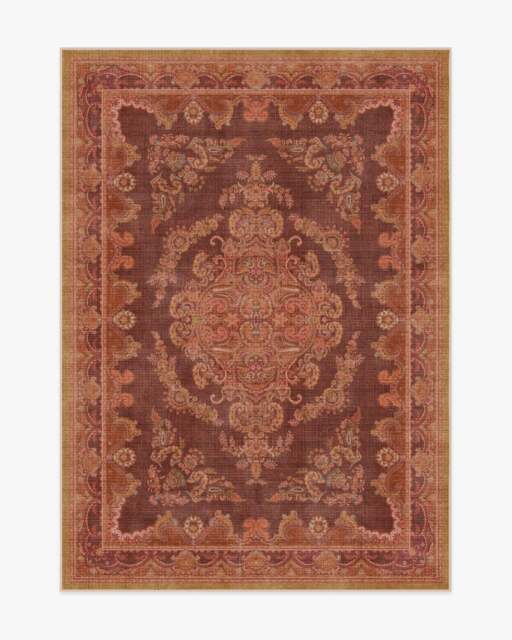 Mariella Rust Rug Red - 150x215 - Machine Washable Area Rug - Kid & Pet Friendly - Indoor Rugs - Ruggable - image 1