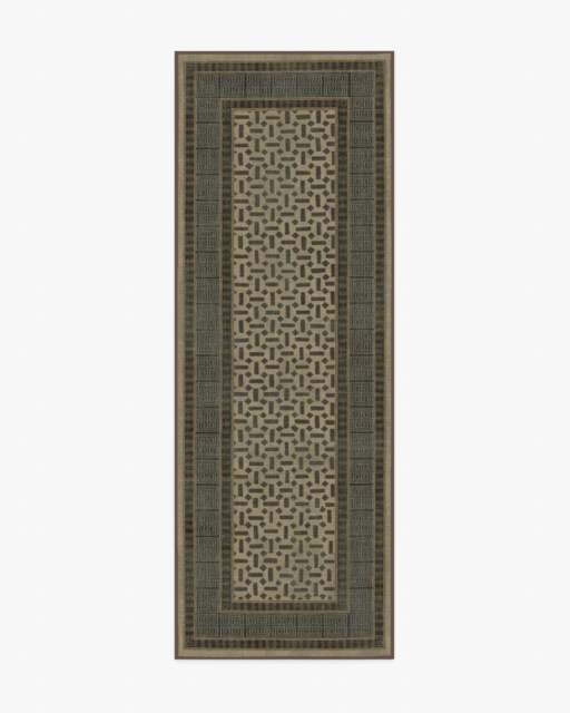 Kairos Charcoal & Tan Rug - 75x215 - Machine Washable Area Rug - Kid & Pet Friendly - Indoor Rugs - Ruggable - image 1