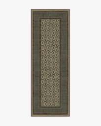 Kairos Charcoal & Tan Rug - 75x215 - Machine Washable Area Rug - Kid & Pet Friendly - Indoor Rugs - Ruggable - thumbnail 1
