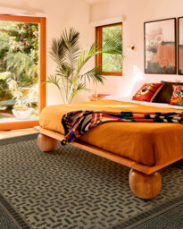Kairos Charcoal & Tan Rug - 75x215 - Machine Washable Area Rug - Kid & Pet Friendly - Indoor Rugs - Ruggable - thumbnail 2