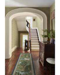 Owl & Willow Green Flatwoven Rug by Morris & Co. - 75x215 - Machine Washable Area Rug - Kid & Pet Friendly - Indoor Rugs - Ruggable - thumbnail 2