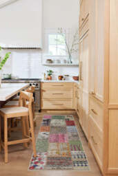 Patchwork Boho Flatwoven Rug Red - 75x215 - Machine Washable Area Rug - Kid & Pet Friendly - Indoor Rugs - Ruggable - thumbnail 2