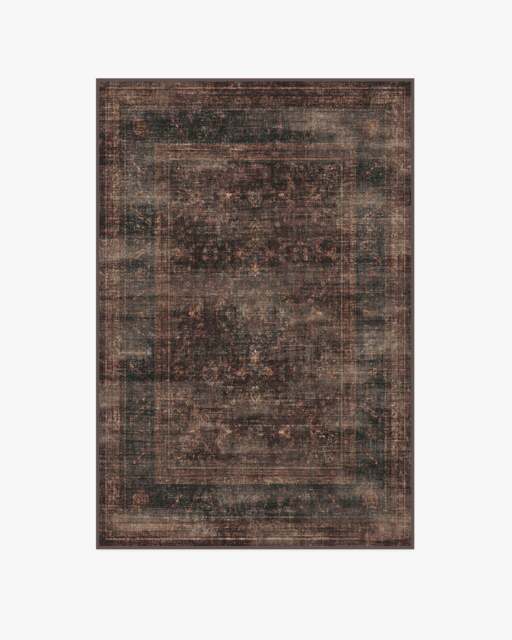 Rowan Bordeaux Flatwoven Rug Brown - 120x185 - Machine Washable Area Rug - Kid & Pet Friendly - Indoor Rugs - Ruggable - image 1