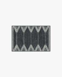 Sloane Black Flatwoven Rug - 60x90 - Machine Washable Area Rug - Kid & Pet Friendly - Indoor Rugs - Ruggable - thumbnail 1
