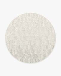 Granite Ombre Natural Flatwoven Rug - 245 Round - Machine Washable Area Rug - Kid & Pet Friendly - Indoor Rugs - Ruggable - thumbnail 1