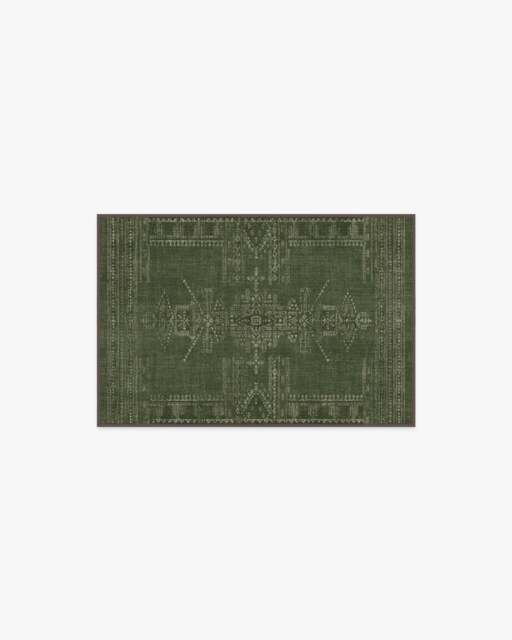 Amira Green Rug by Martyn Lawrence Bullard - 60x90 - Machine Washable Area Rug - Kid & Pet Friendly - Indoor Rugs - Ruggable - image 1