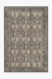 Honeysuckle & Tulip Dark Wood Flatwoven Rug by Morris & Co. Brown - 185x275 - Machine Washable Area Rug - Kid & Pet Friendly - Indoor Rugs - Ruggable